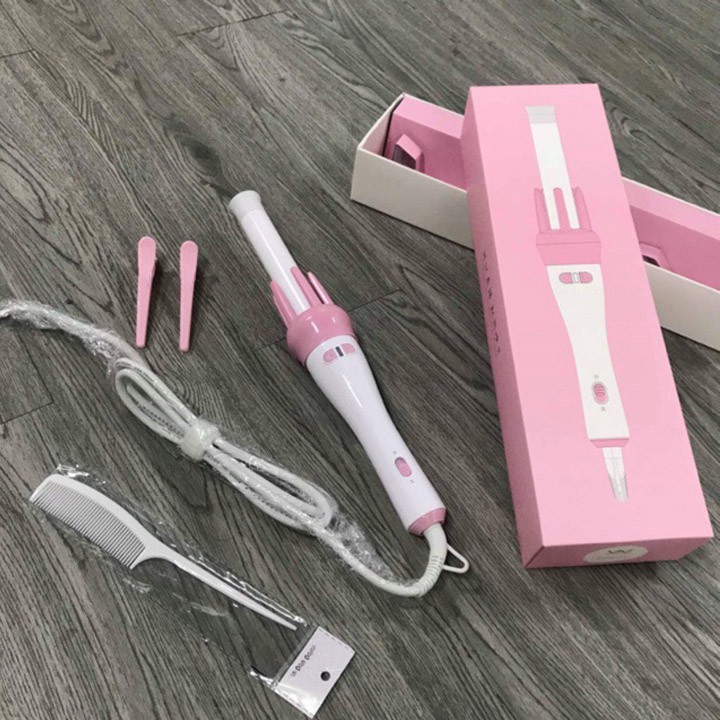 Máy uốn tóc xoăn tự động mini – Máy làm tóc, uốn tóc xoăn (tặng kèm lược và kẹp)