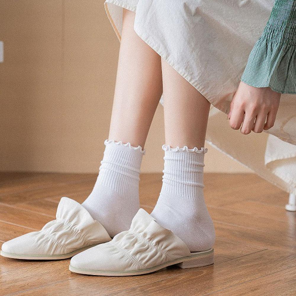 Vớ Cotton Harajuku Xù Lông Xù Đáng Yêu Cá Tính Cho Nữ
