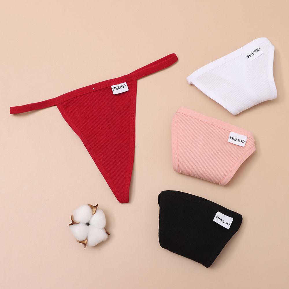 Quần Lót Chữ T Lưng Thấp Chất Liệu Cotton Phong Cách Hipster Quyến Rũ Cho Nữ