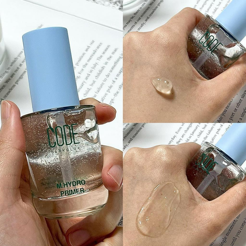 Kem lót che phủ lỗ chân lông, làm đều màu da Code Glokolor L.fix on primer/M.Hydro primer/N.Peach Blanc prime