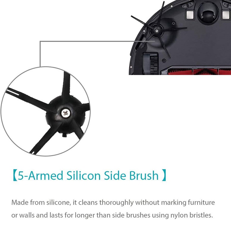Bàn Chải Bên Cho Robot Hút Bụi Xiaomi Roborock S7 S7 Max S7 Maxv T7S T7S Plus S6 S5 Max S50 S55 E35 E2