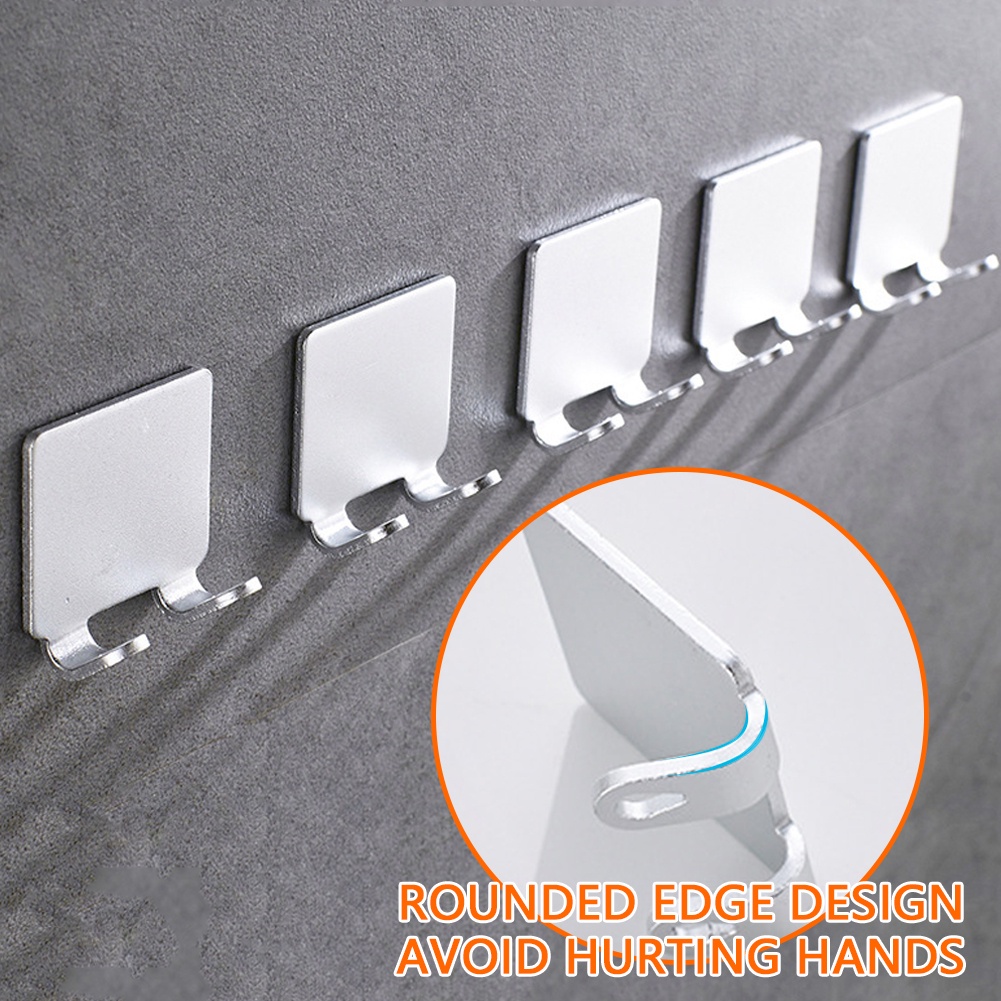 Giá Đỡ Dao Cạo Râu Bằng Nhôm Tự Dính Không Đục Lỗ Cho Nhà Bếp Nhà Tắm