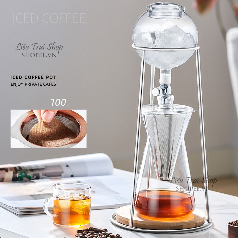 Bộ pha cà phê lạnh cold drip colbrew pha cafe đá iced coffee pot