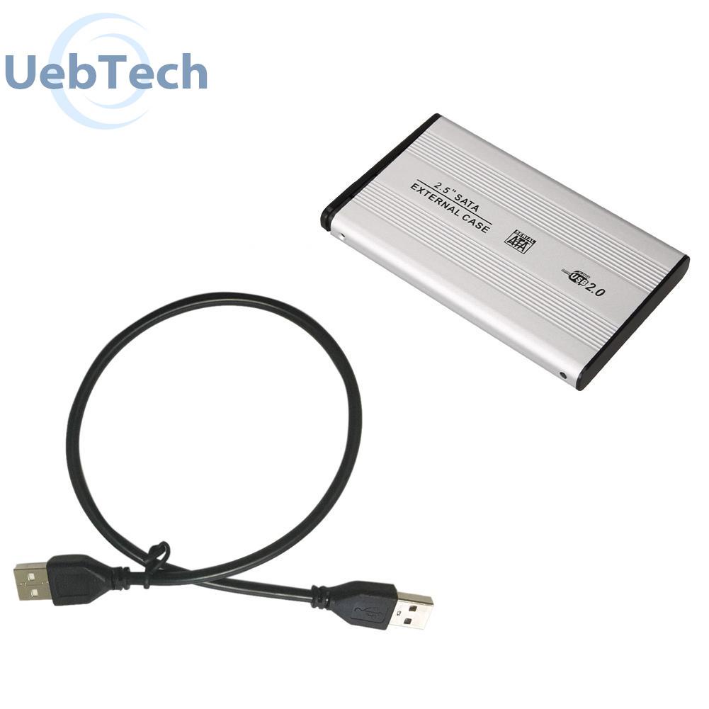 Hộp đĩa cứng di động bên ngoài Uebtech 2.5 inch USB 2.0 SATA bằng hợp kim nhôm