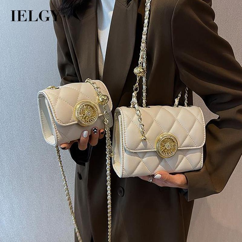 Túi Đeo Vai Hình Vuông Cỡ Nhỏ Phối Dây Đeo Sợi Xích Thời Trang Cho Nữ