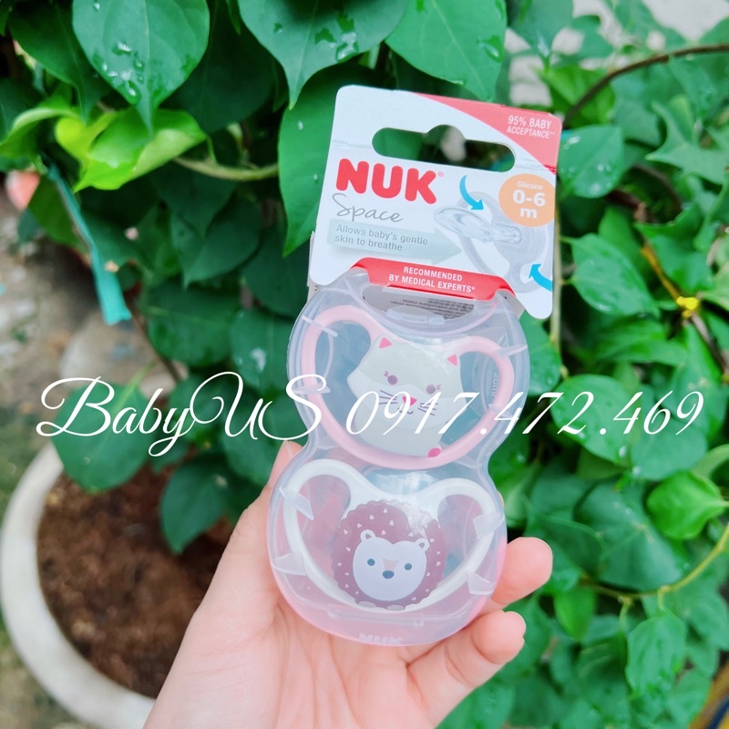 Bộ 2 ti giả NUK Space silicone