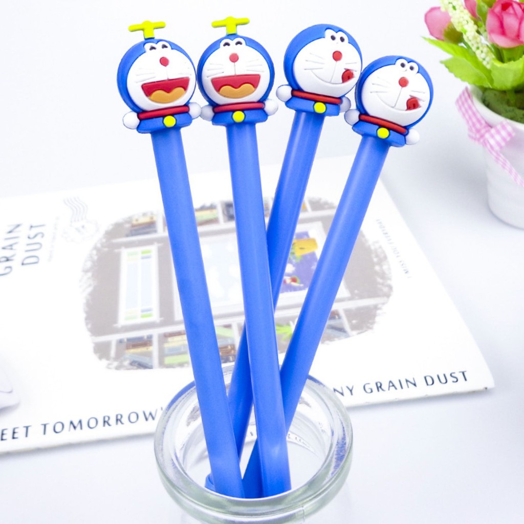 Bút bi nước DORAEMON siêu dễ thương - Bút bi nước mực đen DOREMON