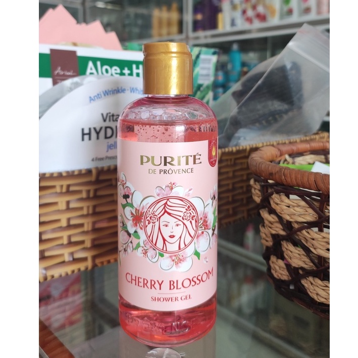 Sữa tắm Purité CHERRY BLOSSOM GEL mềm mịn da hoa anh đào 250ml