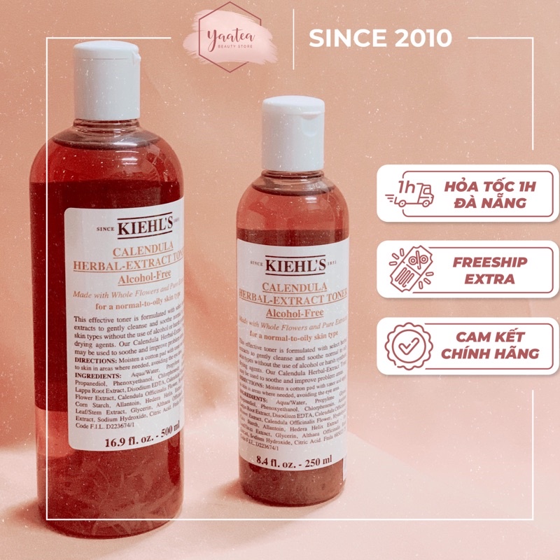 TONER HOA CÚC KIEHL'S CALENDULA HERBAL EXTRACT CHÍNH HÃNG