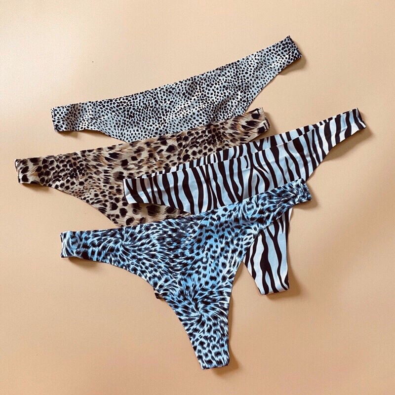 Quần lót lọt khe hoạ tiết da báo gợi cảm - Quần lót nữ sexy quyến rũ 902