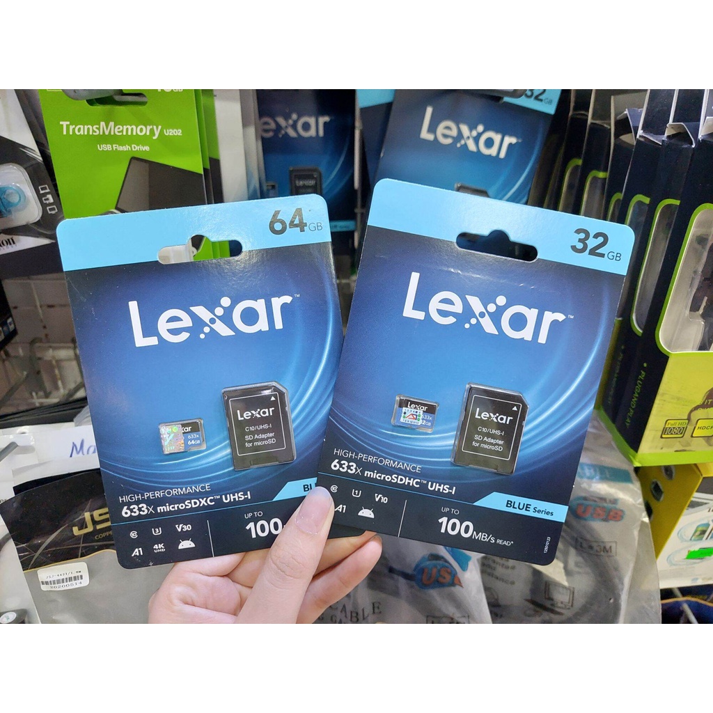 Thẻ nhớ 32G 64G 128G Lexar Micro-SD chuyên dụng cho camera giám sát - hàng chính hãng bảo hành 36 tháng
