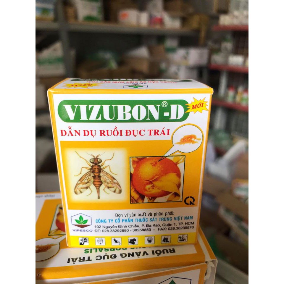 Bán Thuốc diệt ruồi vàng đục trái VIZUBON-D (Hộp 2 lọ 10ml) chất lượng tốt.