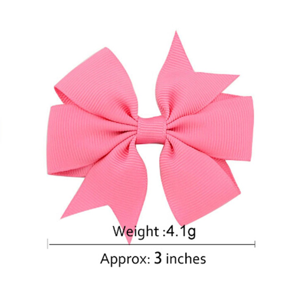 XIANSTORE 10pcs Color At Random Gifts Baby Headdress Solid Grosgrain Ribbon Barrette Butterfly Hairpin Bow Flower Children Floral Girl Hair Clip