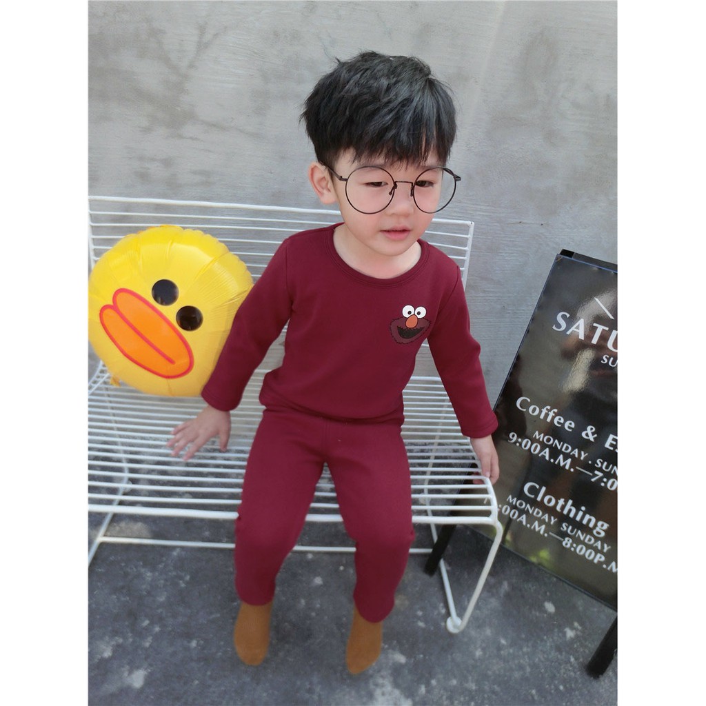 BỘ QUẦN ÁO BÉ TRAI BÉ GÁI NỈ LÔNG SESAME 8-18KG