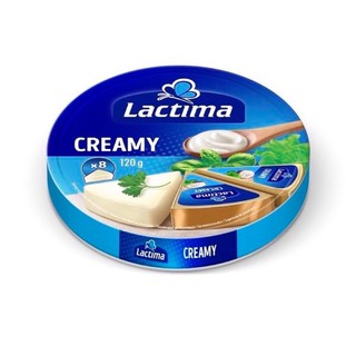 Phô mai vị sữa Lactima creamy/cheddar hộp 120g (8 miếng) 2023