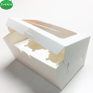 Hộp giấy cupcake 2 ô ( đvt : 1 cái )