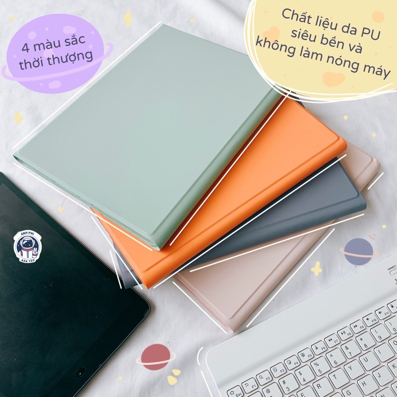 [Thế hệ mới 2023] Bao Da Máy Tính Bảng Cao Cấp Kèm Bàn Phím Bluetooth Chính Hãng