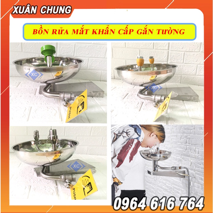 Bồn rửa mắt khẩn cấp gắn tường