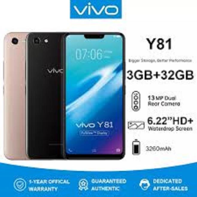 điện thoại Vivo Y81 S - Vivo Y81s 2sim ram 6G rom 128G máy Chính Hãng, Camera siêu nét, Cày Game nặng siêu mượt