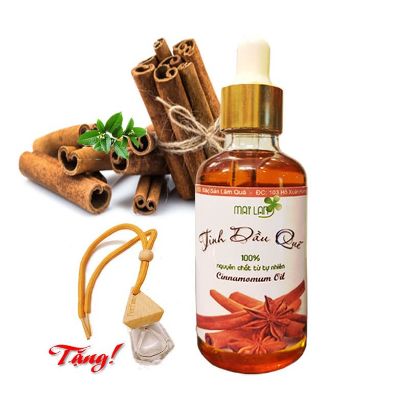 Tinh dầu quế Mai Lan 50ml (Tặng chai thủy tinh treo chiết tinh dầu)