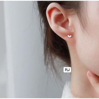 Bông tai nụ tim chuẩn bạc ta