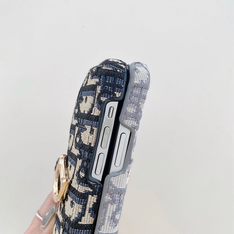 Sang Trọng Ốp Điện Thoại Họa Tiết denim Có Ngăn Đựng Thẻ Cho iphone 15 14 13 12 11 pro max xs xr x 8 7 plus se 2020 15 plus