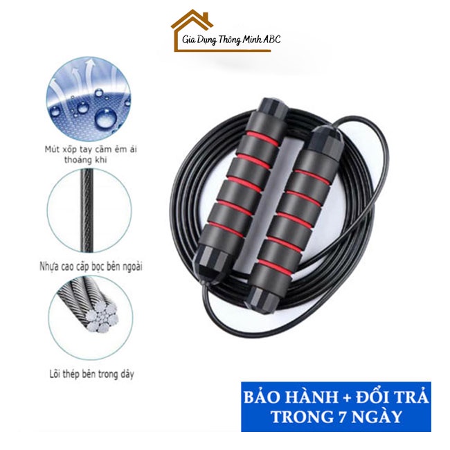Dây Nhảy Thể Dục, Tập Thể Hình Lõi Thép Kèm Tạ Sắt Cao Cấp TT04