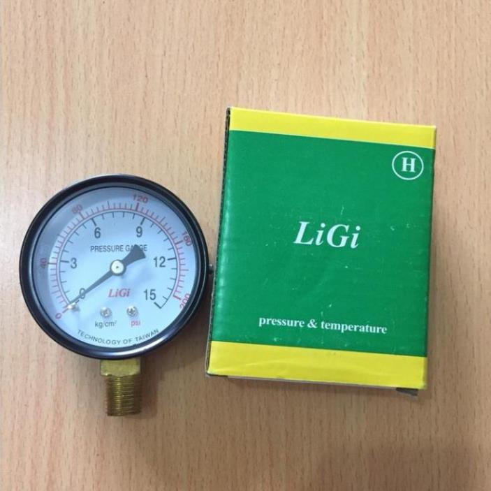 Đồng hồ đo áp suất nước, hơi, khí nén chân đồng phi 63, 100, đồng hồ đo áp suất khí nén thủy lực hơi nước khí dầu gas