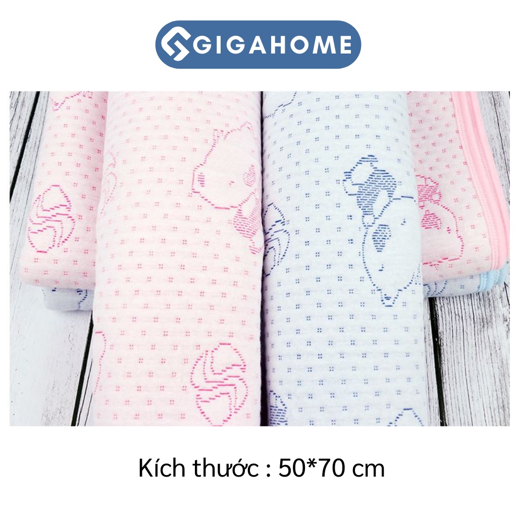 Tấm Lót Chống Thấm 4 Lớp GIGAHOME Cho Bé Sơ Sinh, Thoáng Khí 50x70cm 5922