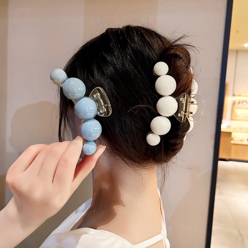 Kẹp tóc HAIMEIKANG bằng nhựa cỡ lớn màu sắc đơn giản đẹp mắt cho nữ