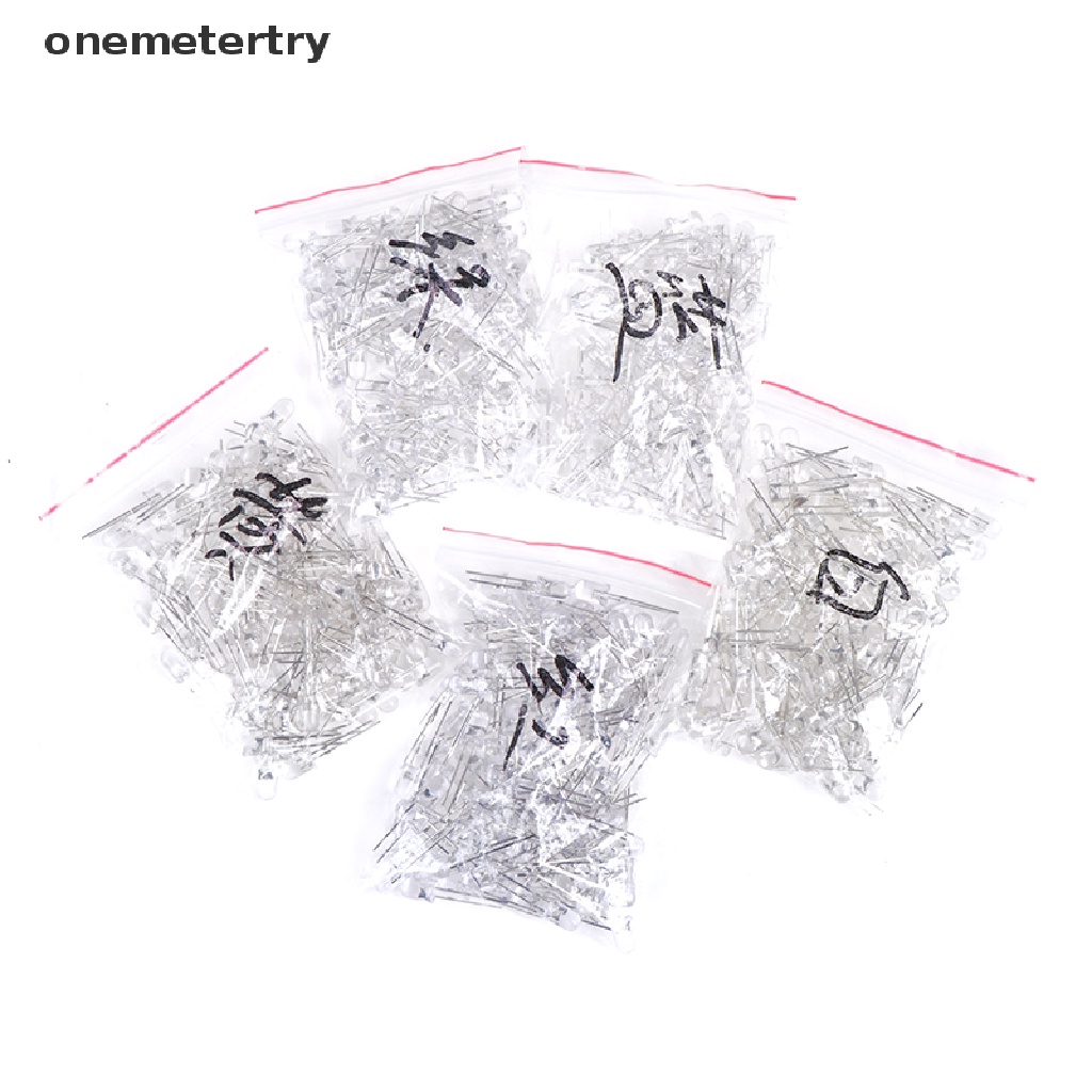 Set 100 đèn led diode 5mm đủ loại màu xanh lá/ đỏ/ xanh dương/ vàng/ trắng