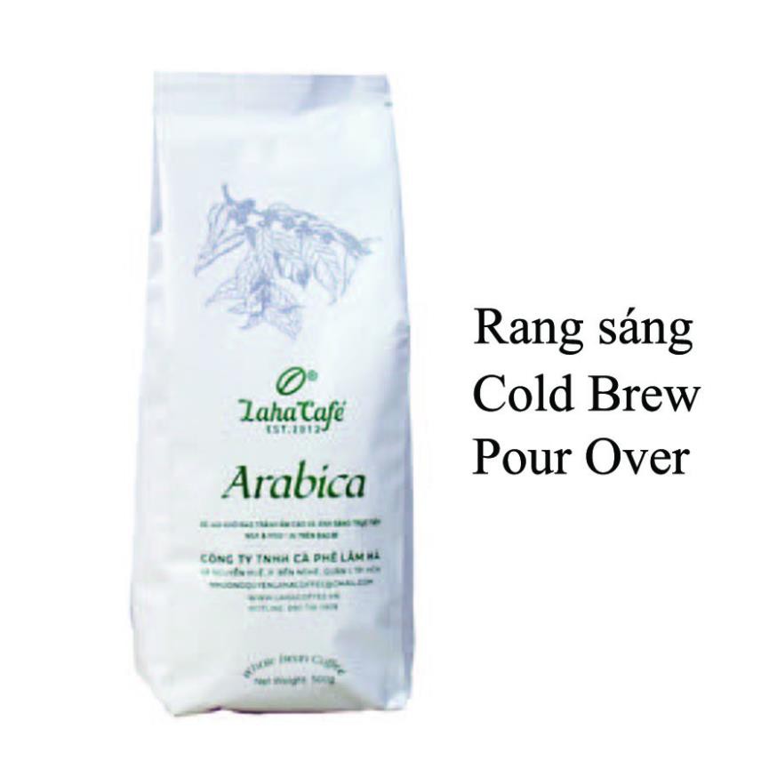 Arabica Cầu Đất 500 gram, rang sáng, phù hợp với Cold Brew, Pour Over, cà phê Specialty