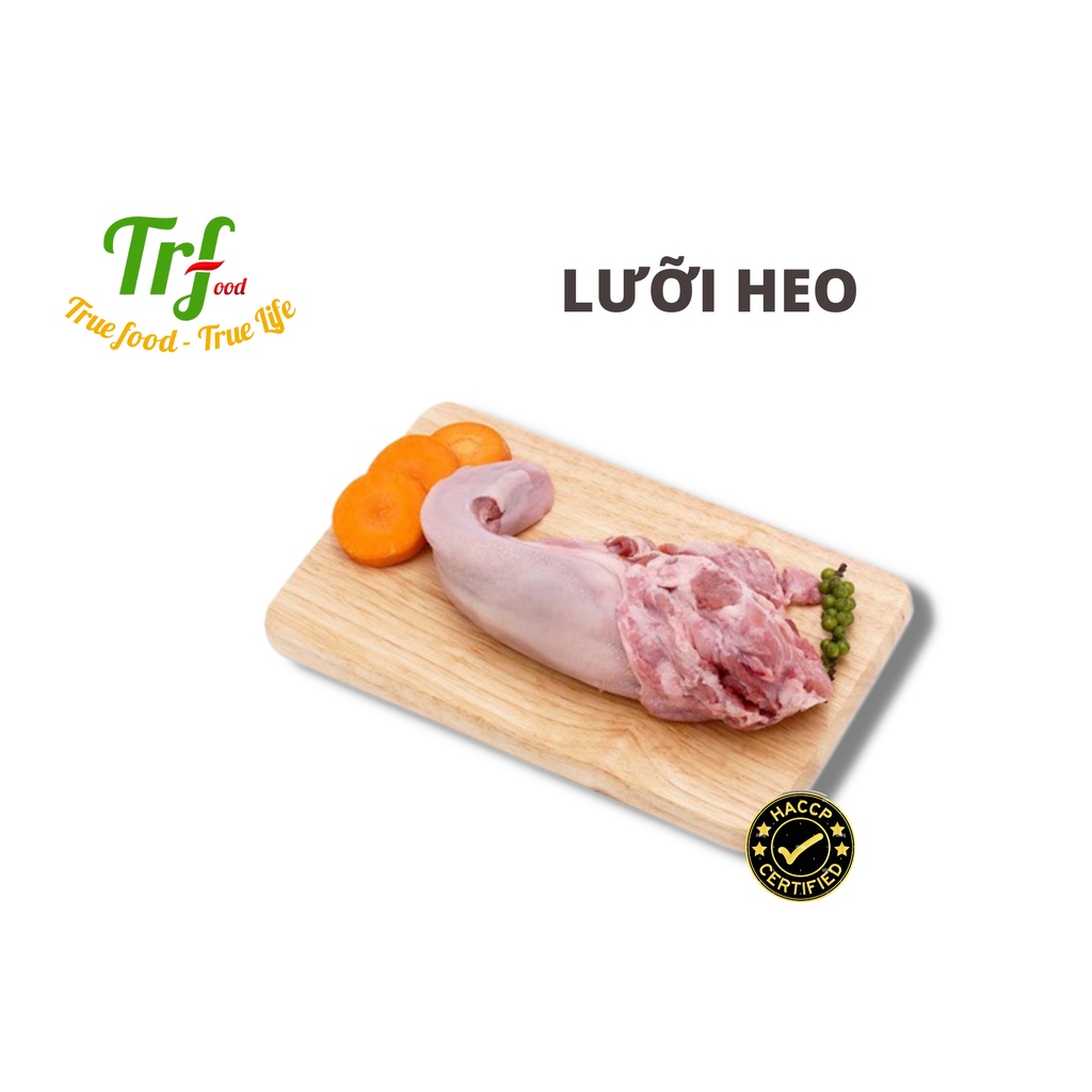 Lưỡi heo Truefood nhập khẩu khay 450-500g ngon giòn sần sật dễ chế biến món xào, luộc, nướng [Chỉ giao hỏa tốc HN]