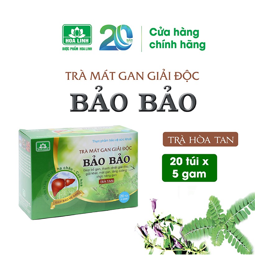 Trà tan Bảo Bảo - Hộp 20 gói x 5g