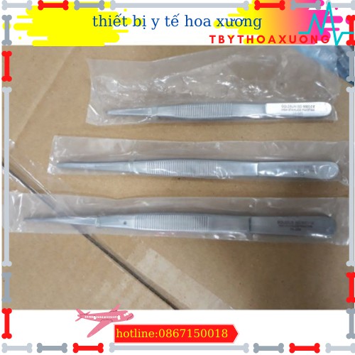 Nỉa thẳng y tế 14 cm - nhíp y tế 14cm không mấu dùng trong phẩu thuật và hộp sơ cứu y tế