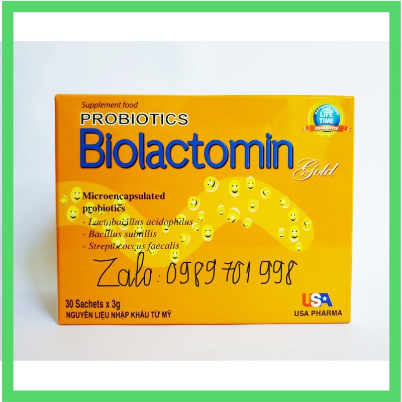 Men tiêu hoá Biolactomin siêu nhạy đầy bụng khó tiêu đi ngoài