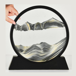 Tranh cát chuyển động 3D hình núi cát trên sa mạc