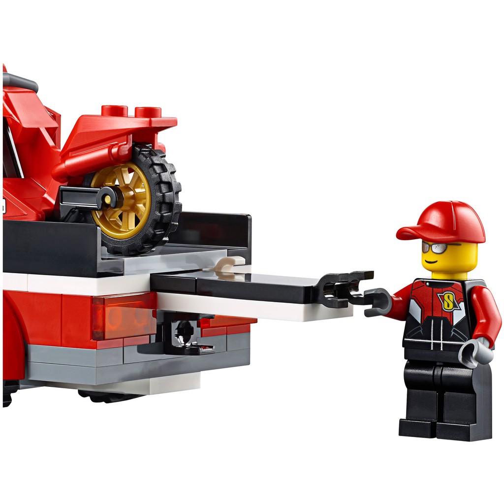 Đồ chơi lắp ráp Iego City 60084 Racing Bike Transporter - Xe chở xe đua