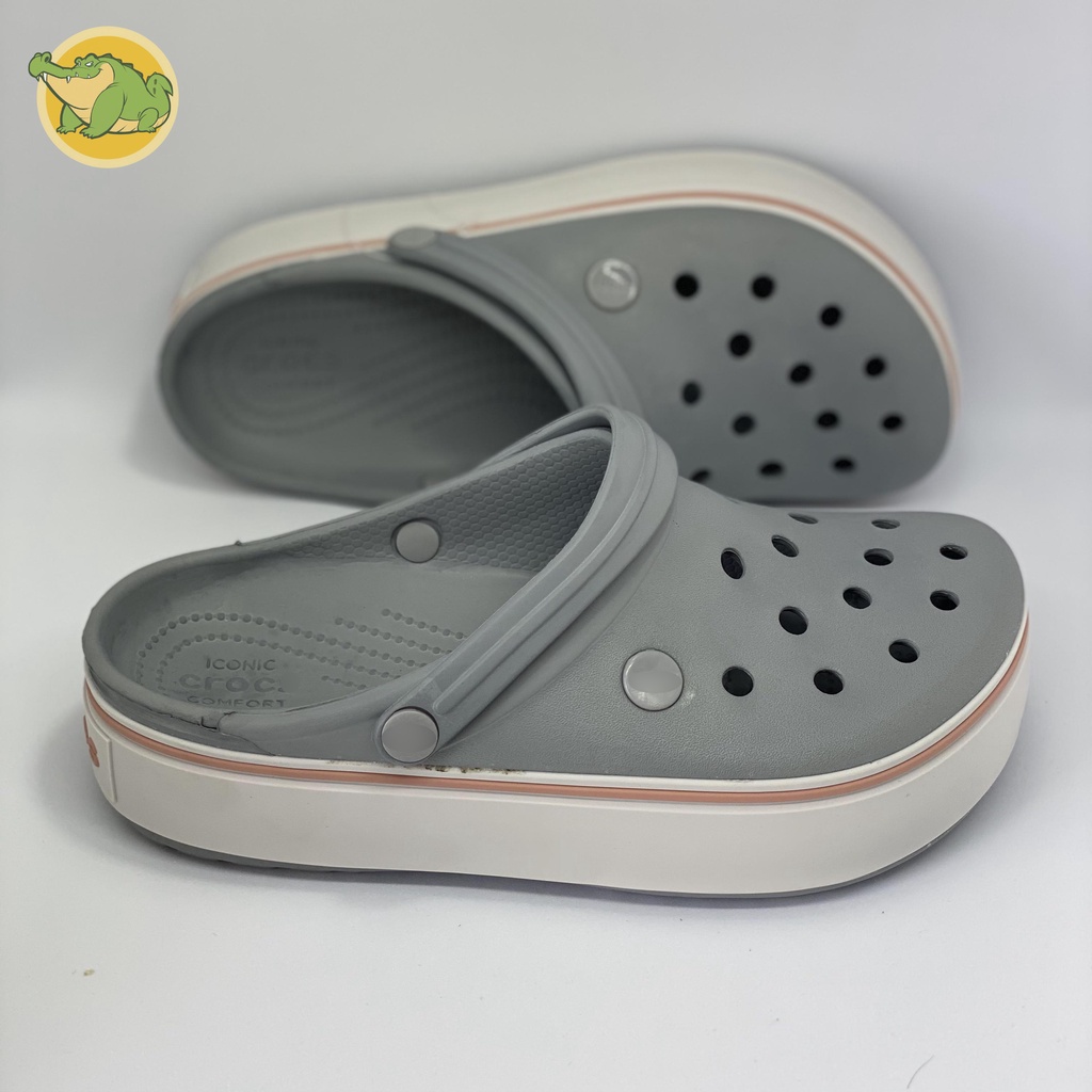 Dép CROCS PLATFORM Nữ Tăng Chiều Cao 3-4cm Êm Nhẹ, Mềm và Không Mùi