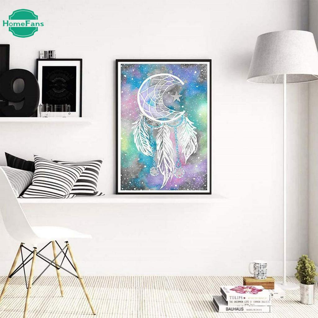 Bộ Tranh Đính Đá 5d Tự Làm Hình Tròn Kích Thước 30x40cm