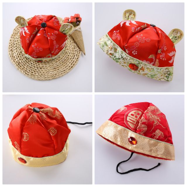 Mũ Thái Tử Sắc đỏ Ngày Tết