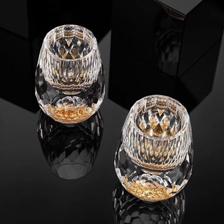 Ly rượu mắt trâu pha lê mạ vàng 24k cao cấp sang trọng