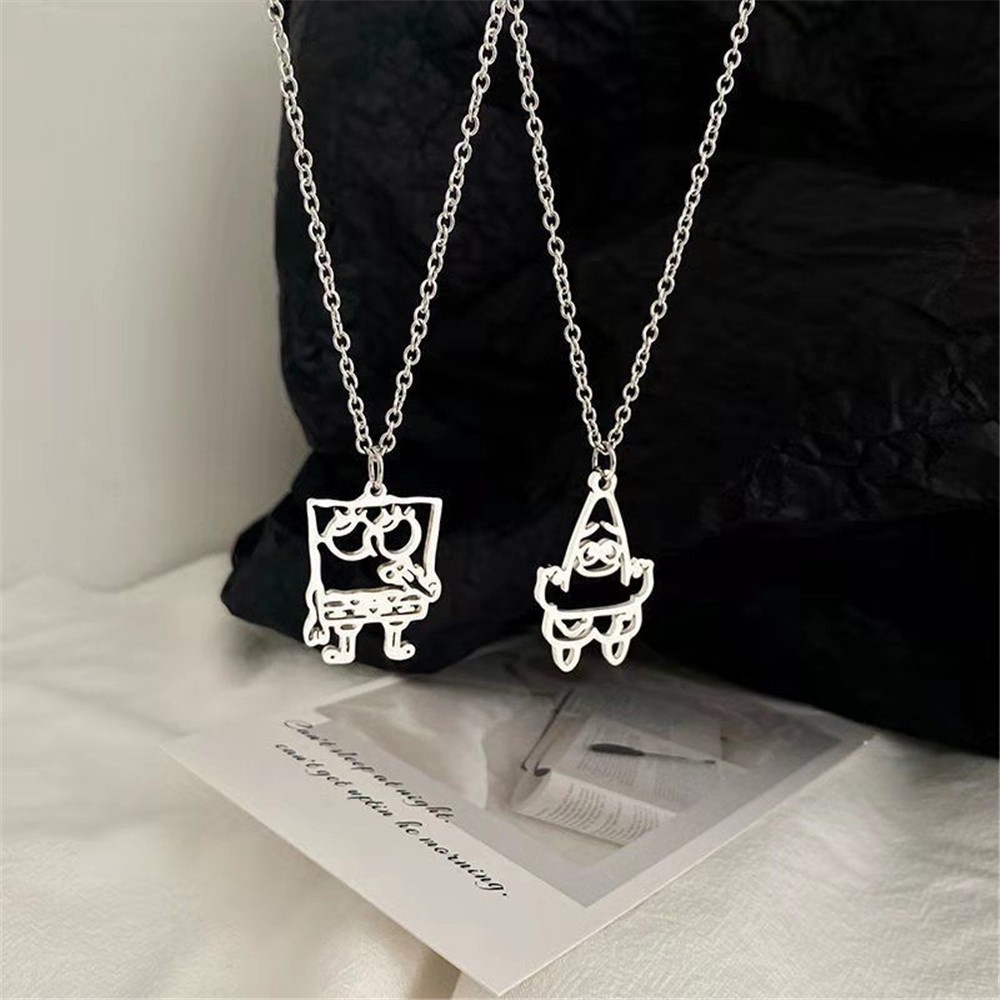 Vòng cổ Mặt Hình SpongeBob Dễ Thương Cho Cặp Đôi