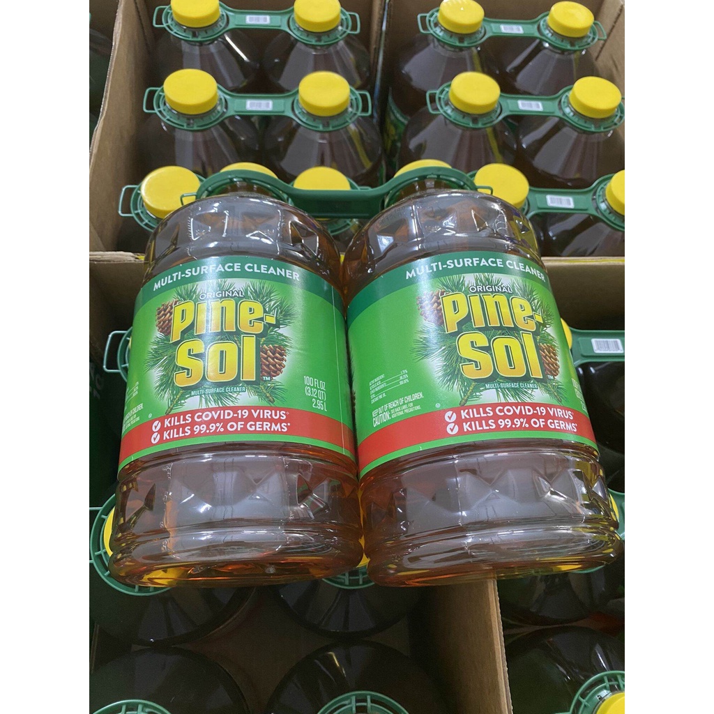 Nước lau sàn pine-sol tiêu diệt 100% virut, vi khuẩn và các mầm bệnh
