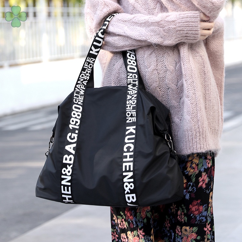 Túi Xách Tay Nữ Cỡ Lớn In Chữ Thời Trang