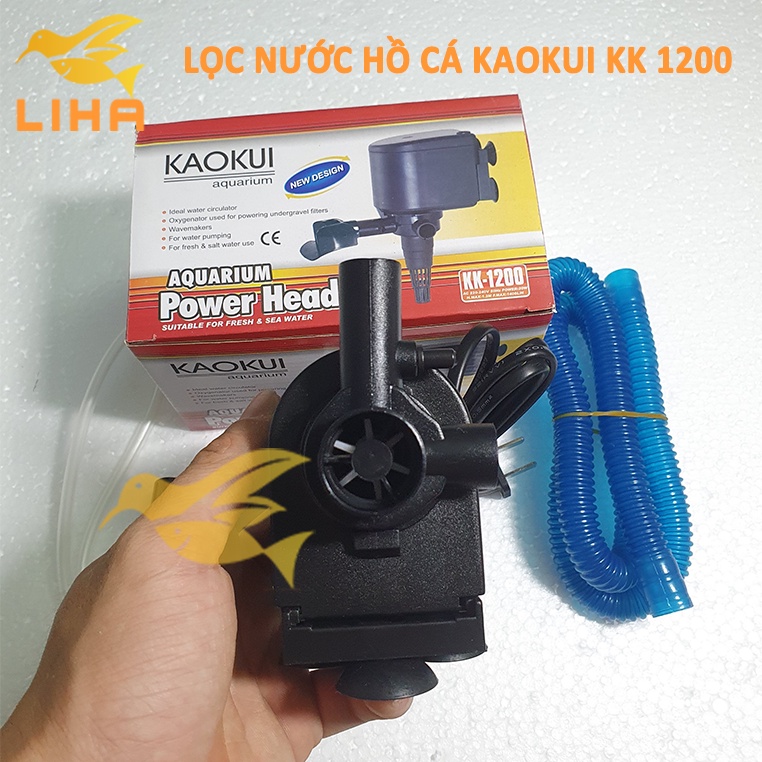 Máy Bơm Lọc Kaokui KK-1200 (20W-1400LL/H-1.2M) - Bơm Nước 3 Trong 1 (Hút, Đẩy, Thổi Oxy)