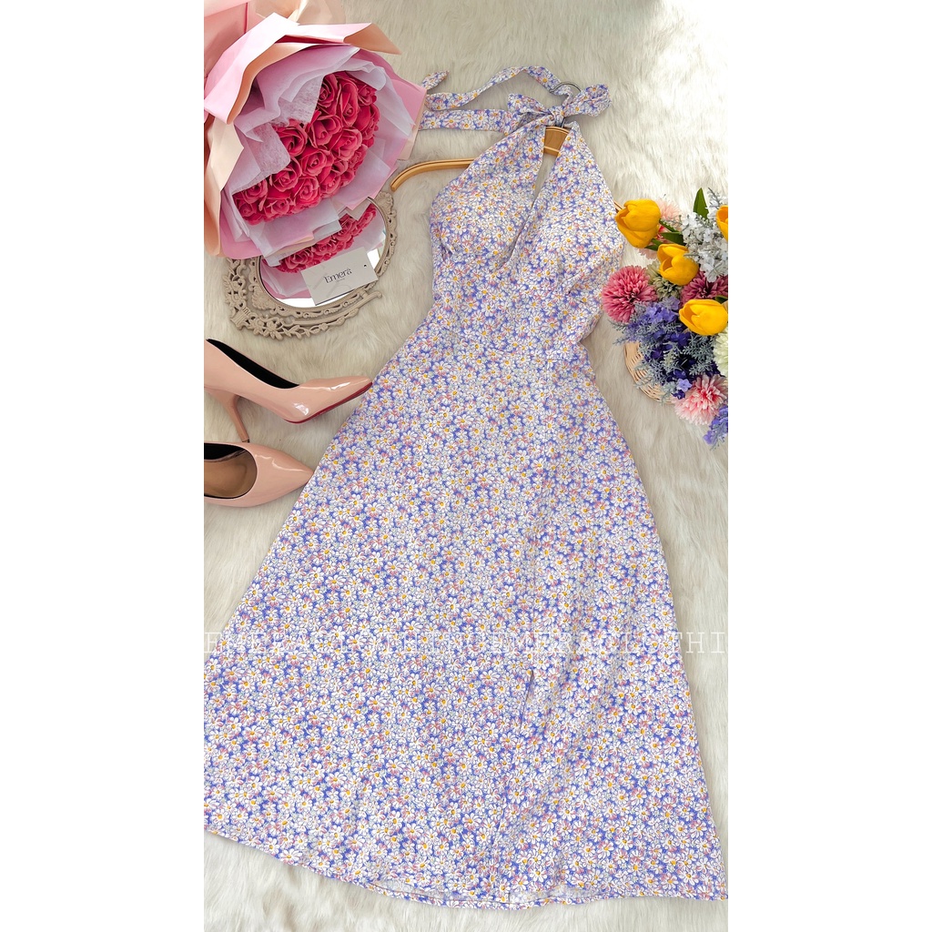 Váy Flora Tím Hoa Nhí- Mộng mơ, dịu dàng