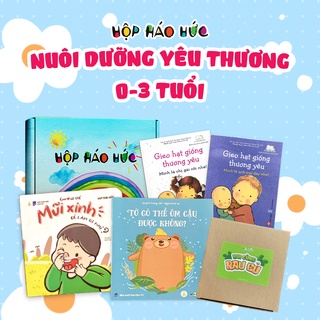 Hộp Háo Hức NUÔI DƯỠNG YÊU THƯƠNG 0-3 Tuổi Gồm Đồ chơi tương tác Vui Cùng Rau Củ và 4 Sách Cho Bé