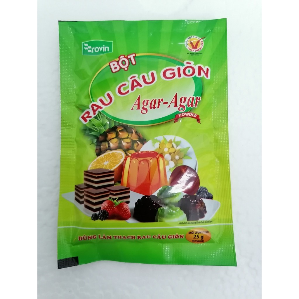 BỘT RAU CÂU GIÒN [VN] ROVIN Agar - Agar Powder (halal) (btn-hk)