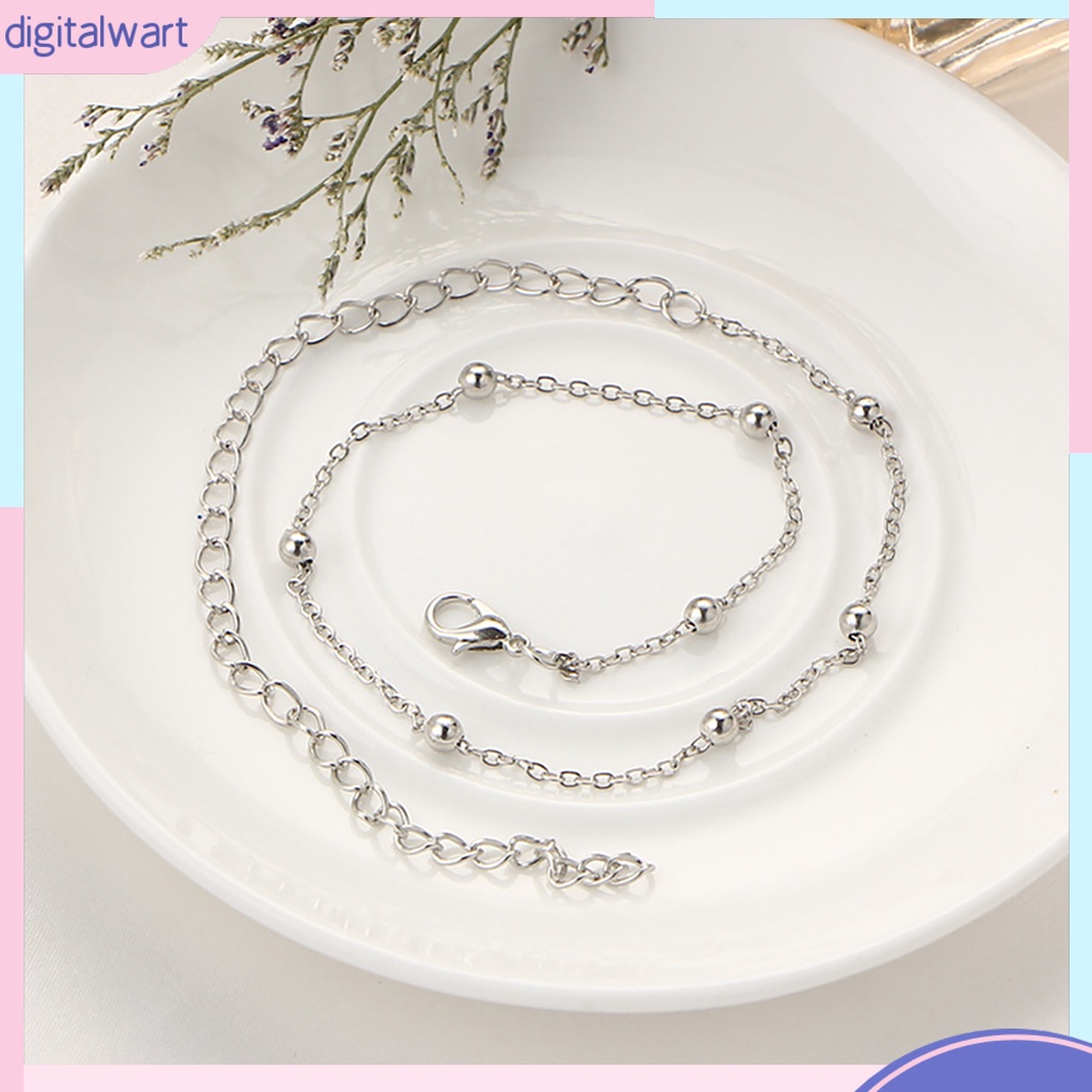 Vòng cổ choker dạng dây xích xỏ hạt tinh tế thời trang